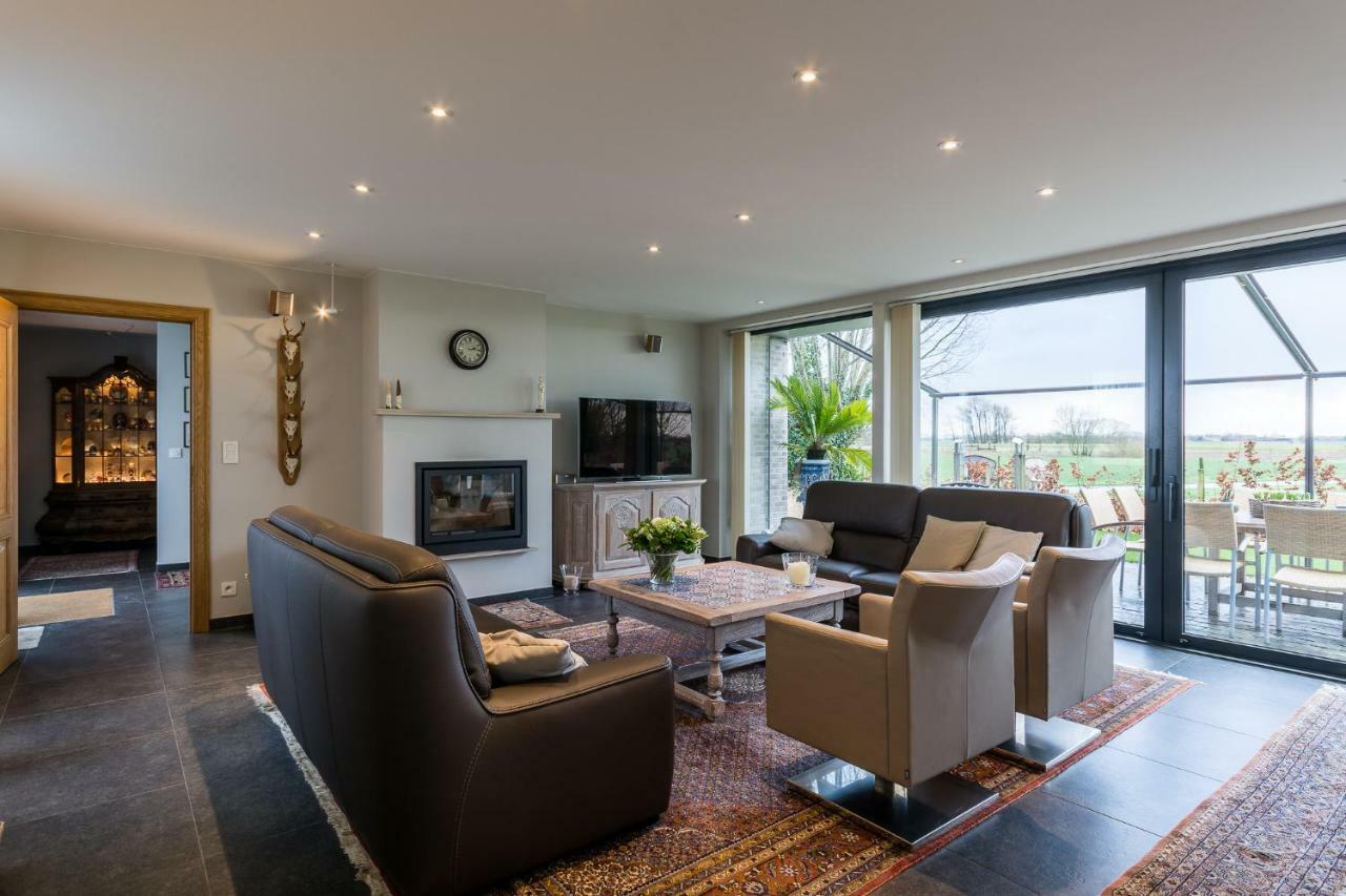 Polderwoning 'Cleylantshof' Villa Sint-Laureins Dış mekan fotoğraf